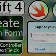 How To Create Login Form With Swift 4 XCode 9 Using UIAlertController IOS App Tutorial