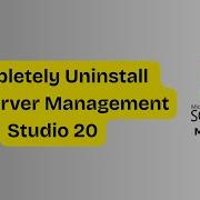 Как полностью удалить SQL Server Management Studio 20 из Windows пошаговое руководство