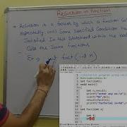 Recursion In Function C Programming Theory Program In Hindi Learn Coding