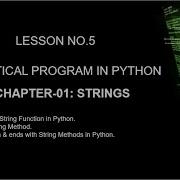 Chapter 1 String Replace Function String Method In Python Lesson 05