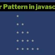 Left Triangle Star Pattern In Javascript For Loop In Js