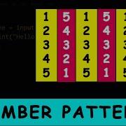 Python Program To Print Number Pattern In Square Shape 12