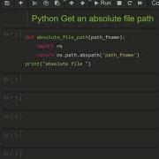 Python Program To Get An Absolute File Path