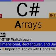 C Arrays C Single Dimensional Array C Rectangular Array C Jagged Array 1D 2D Array