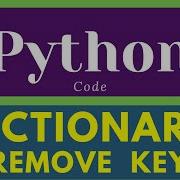 Remove Key From Dictionary In Python Python Dictionary Programming Shorts Education Tutorial