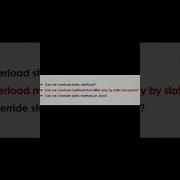 Can We Overload Or Override Static Methods In Java Java Override Tutorial Static Overload
