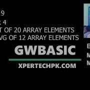 10 Class Computer Chapter 4 Exercise Programs Practical Of GW BASIC Array Product Sum And Average