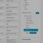 Move WordPress Widgets Without Dragging To Widget Areas