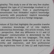 A Psycholinguistic Review Of The Interface Of Implicit And Explicit Knowledge The Case Of Bilingual