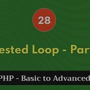 28 Nested Loop Part 1 PHP Tutorial Basic To Advanced PHP 8 2