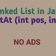 Implementation Of Linked List In Java Part II InsertAt Int Pos Int Ele 15 Mins
