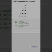 Print The Given Pattern In Python Python For Beginners