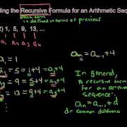 Recursive Formulas