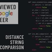 Python Interview With A Google Engineer Edit Distance String Comparison