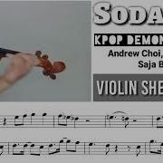 Soda Pop KPop Demon Hunters Violin Sheet Music
