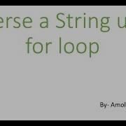 Reverse A String In Java Using For Loop