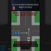 Right Of Way At Uncontrolled Intersections Explained