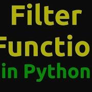 Filter Function In Python Higher Order Function