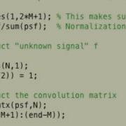 Inverse Problems Lecture 3 2017 Deconvolution With Truncated SVD Part 1 2
