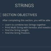 Working With Strings In PHP