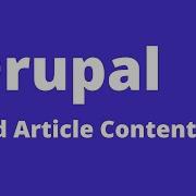 Drupal Как создавать статьи и страницы в Drupal