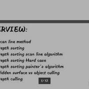 Hidden Surface Removal Scan Line Method In Computer Graphics