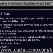 JavaScript Training Tutorial The Alert Popup Box