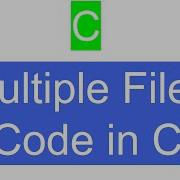 Multiple Files Code In C