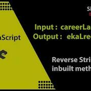 Reverse String Using Inbuilt Methods JavaScript Nodejs Interview Tips