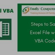 Excel VBA Tutorial Steps To Save Excel File With VBA Code