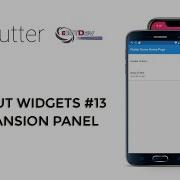 Flutter Tutorial Layout Widgets 13 Expansion Panel