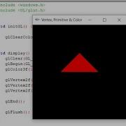 Draw A Triangle In OpenGL GLUT TUTORIAL