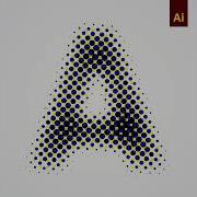 Halftone Letter Effects In Adobe Illustrator