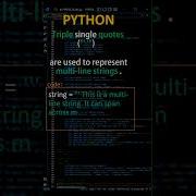 Triple Single Quotes In Python Multiline Strings Python Pythink1 Python For Beginners