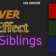 Hover Effect On Siblings HTML CSS