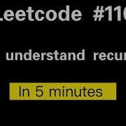 Leetcode 110 Balanced Binary Tree 5 Min Deep Understand The Recursive Leetcode Python