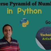 Reverse Pyramid Of Numbers In Python Number Pattern Problem Python Language