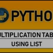 Program For Multiplication Table For N Numbers In Python
