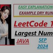 Largest Number Leetcode 179 Java Solution By Developer Coder