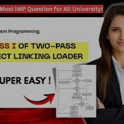 Pass I Of Two Pass Direct Linking Loader Operating Systems SPOS Unit 3 Simplest Explanation