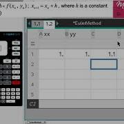 Nspire Tutorial 7 Euler S Method In 3 Minutes
