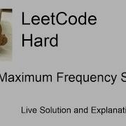 895 Maximum Frequency Stack Leetcode Hard