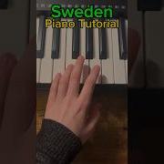 Sweden C418 Piano Tutorial Left Hand Piano Minecraft Pianotutorial Keyboard C418 Sweden