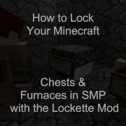 Minecraft SMP Plugin Tutorial Lockette Chest Furnace Locking Mod
