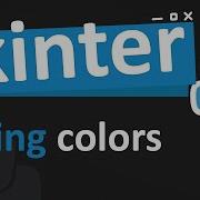 Using Colors In Tkinter