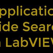 Application Wide Search LabVIEW