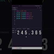 Round Off The Left And Right Side Of Decimal Point In Python Shorts