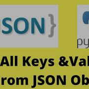 Get All Keys And Values From Json Object Python