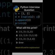 Day 17 Python Interview Questions Mutable Vs Immutable Dictionary Key Trick Python Coding