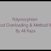 Polymorphism Method Overloading And Method Overriding Part 1